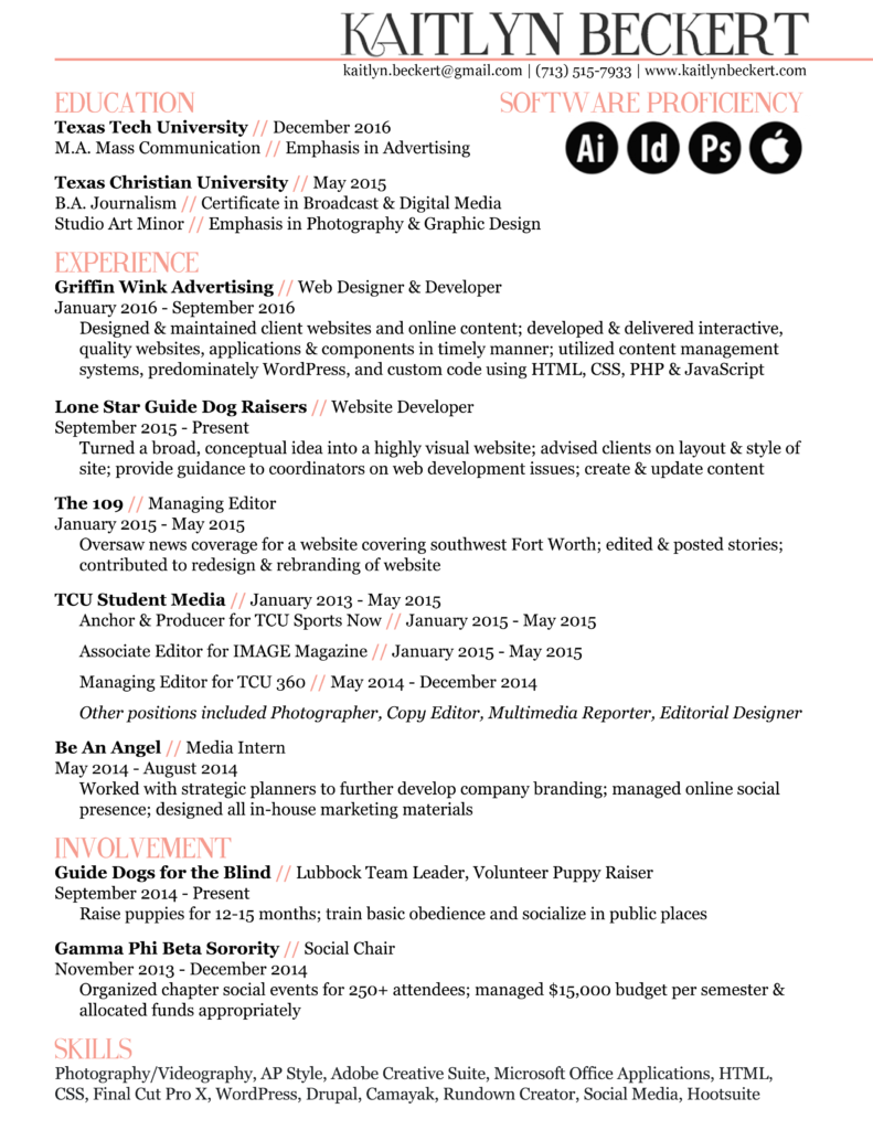 production editor resume